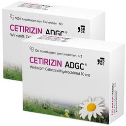 Cetirizin-ADGC® Allergie-Tablette mit schneller Wirkung gegen Heuschnupfen