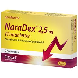 NaraDex® 2,5 mg, bei Migräne mit und ohne Aura