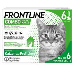 FRONTLINE COMBO® Spot on gegen Flöhe und Zecken Katze - Jetzt 10% mit dem Code frontline10 sparen*