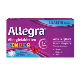Allegra® Allergietabletten für Kinder – Schmelztabletten, 20 St. - Jetzt 10% mit dem Code "allegra10" sparen*