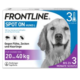 FRONTLINE® SPOT ON Hund (20-40kg) gegen Zecken und Flöhe
