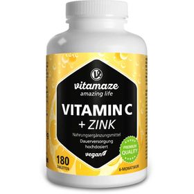 VITAMIN C 1000 mg hochdosiert + Zink vegan