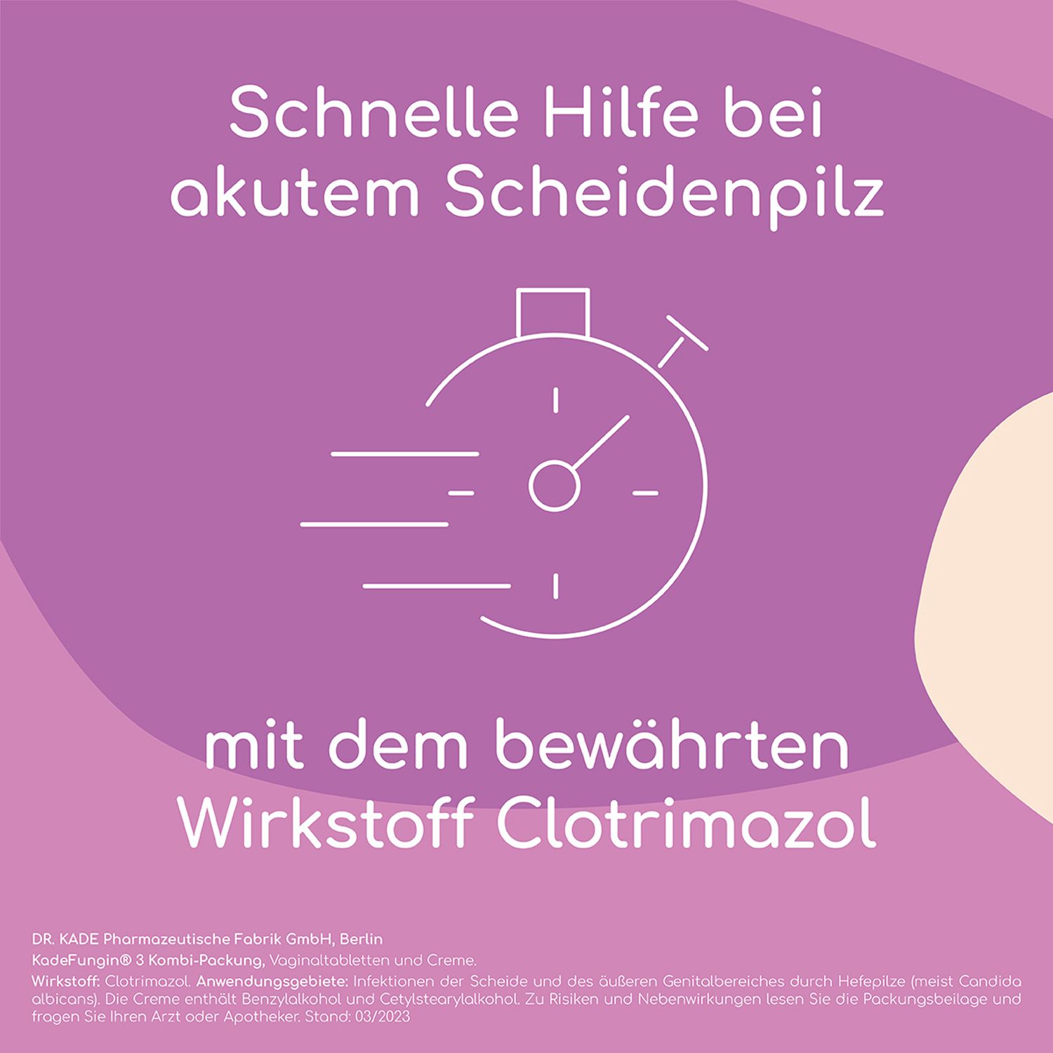 KadeFungin 3 Vaginaltabletten - bei Scheidenpilz im inneren Intimbereich