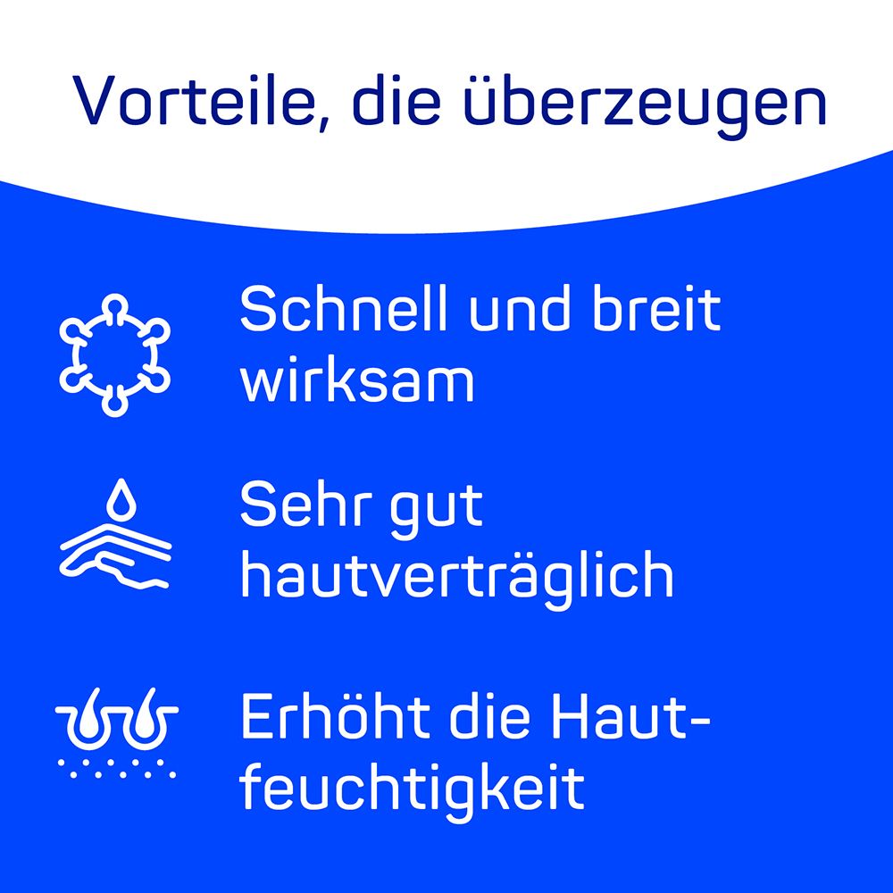 Sterillium 50ml als Ganzjahresprodukt für die hygienische und chirurgische Händedesinfektion. Zur Vorbeugung von Infektionen