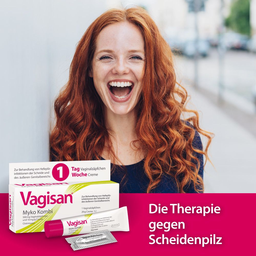 Vagisan Myko Kombi: Vaginalzäpfchen und Creme zur Behandlung von Scheidenpilz
