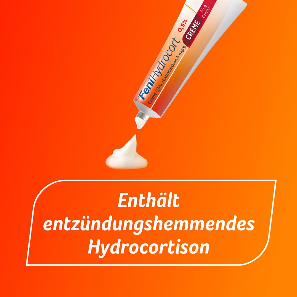 FeniHydrocort Creme 0,5 %, Hydrocortison 5 mg/g, wirksam bei Hautentzündungen