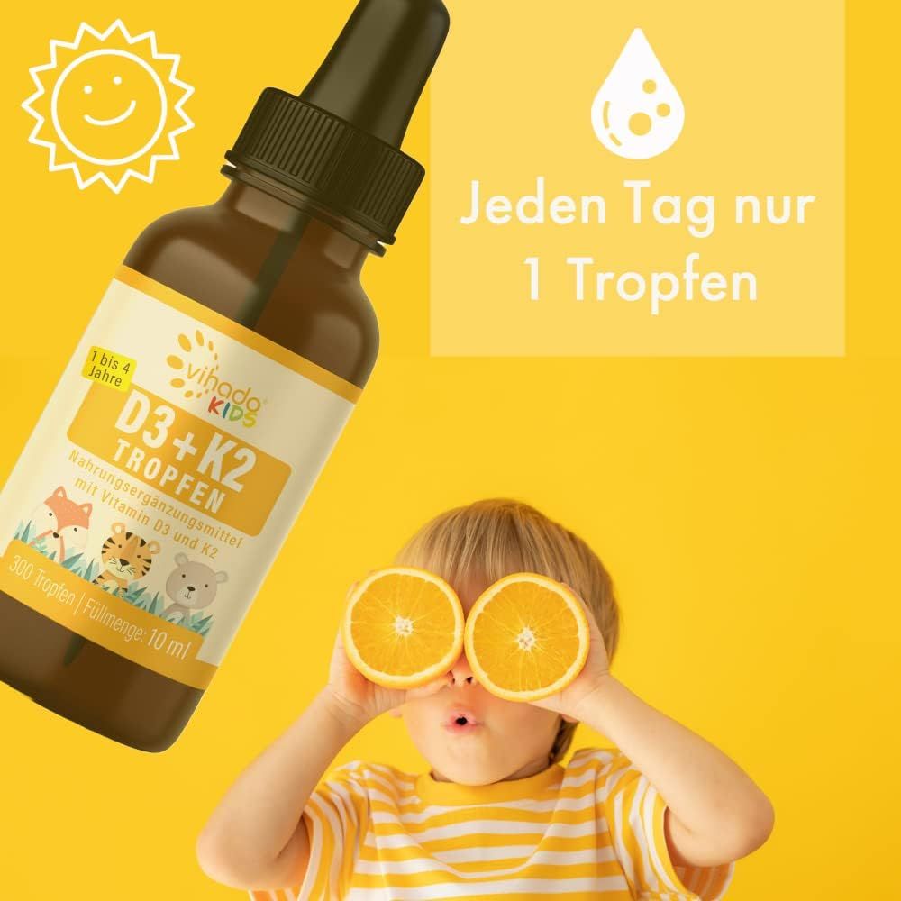 Vihado Vitamin D3 + K2 für Kinder