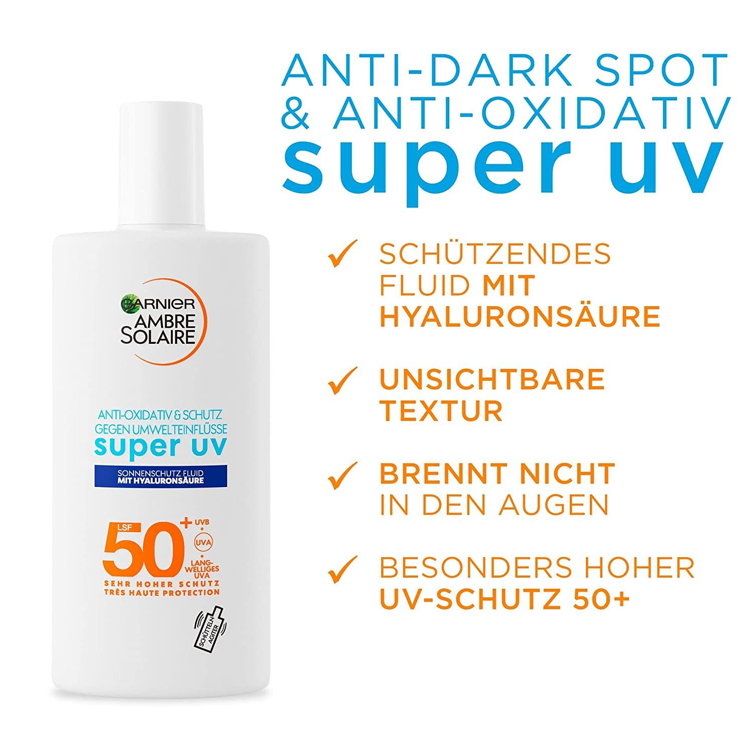 Garnier Antioxidatives Super UV-Sonnenschutz-Fluid mit LSF 50+